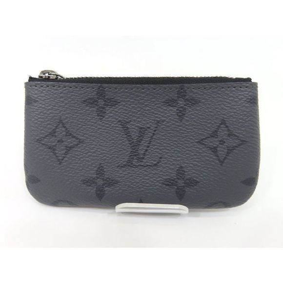Louis Vuitton Black Coin Reverse Case Eclipse Monogram Pochette - Picture 1 of 7